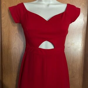 Hello Miss Small Red Pantsuit